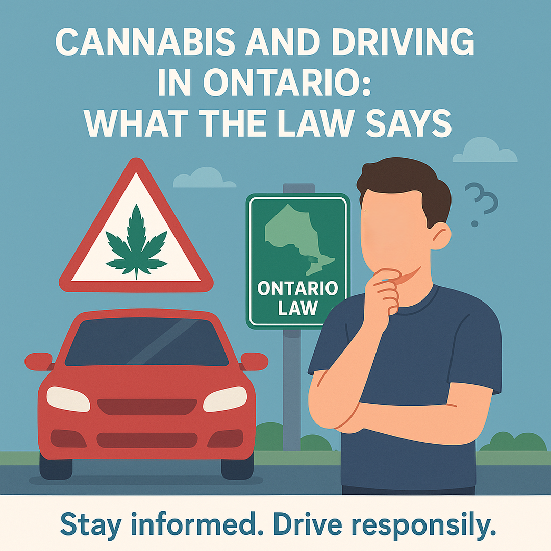 Cannabis and driving concept image